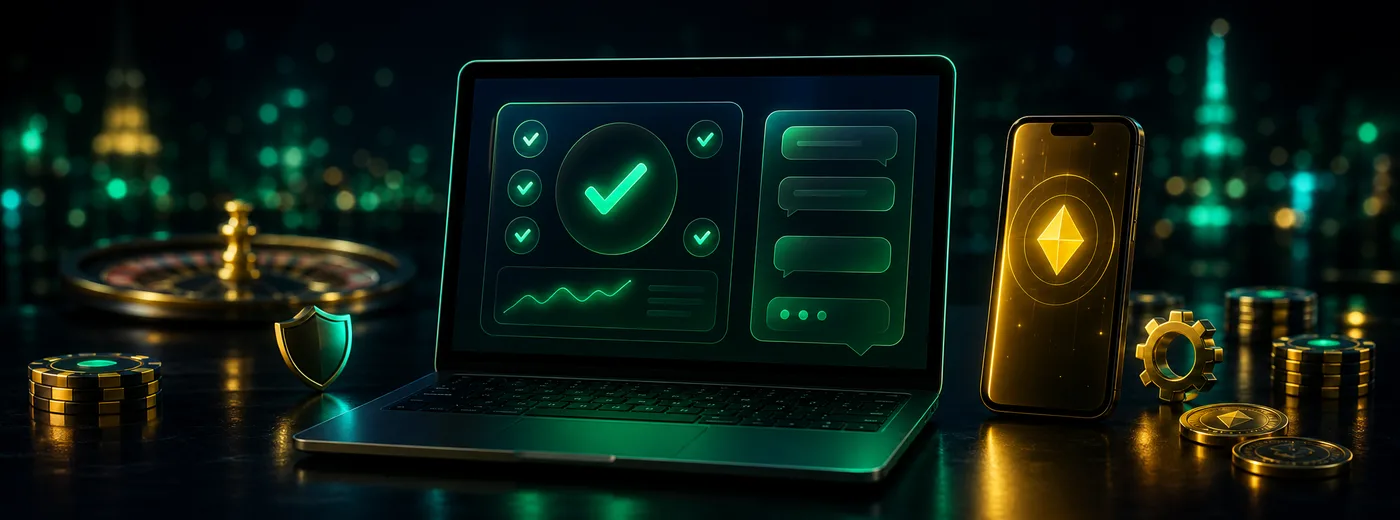 Spieler meldet ein technisches Problem an einem Laptop
